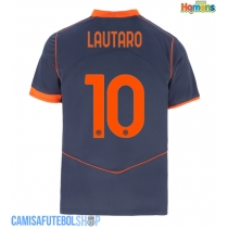 Camisa de time de futebol Inter Milan Lautaro Martinez #10 Replicas 3º Equipamento 2025-26 Manga Curta